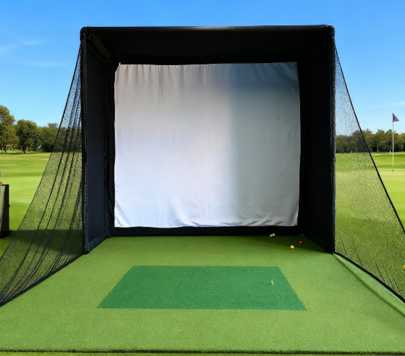 Golf simulator enclosure net 3