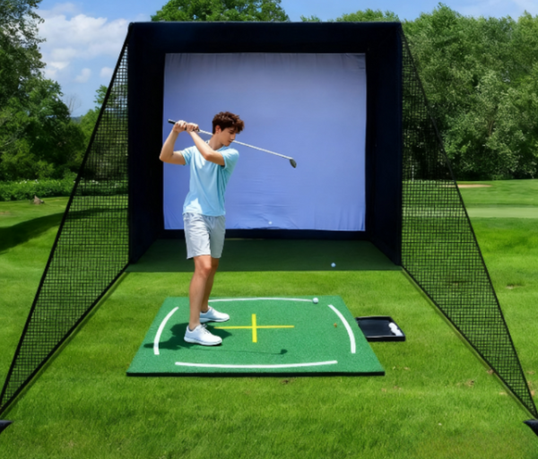 Golf simulator enclosure net 3